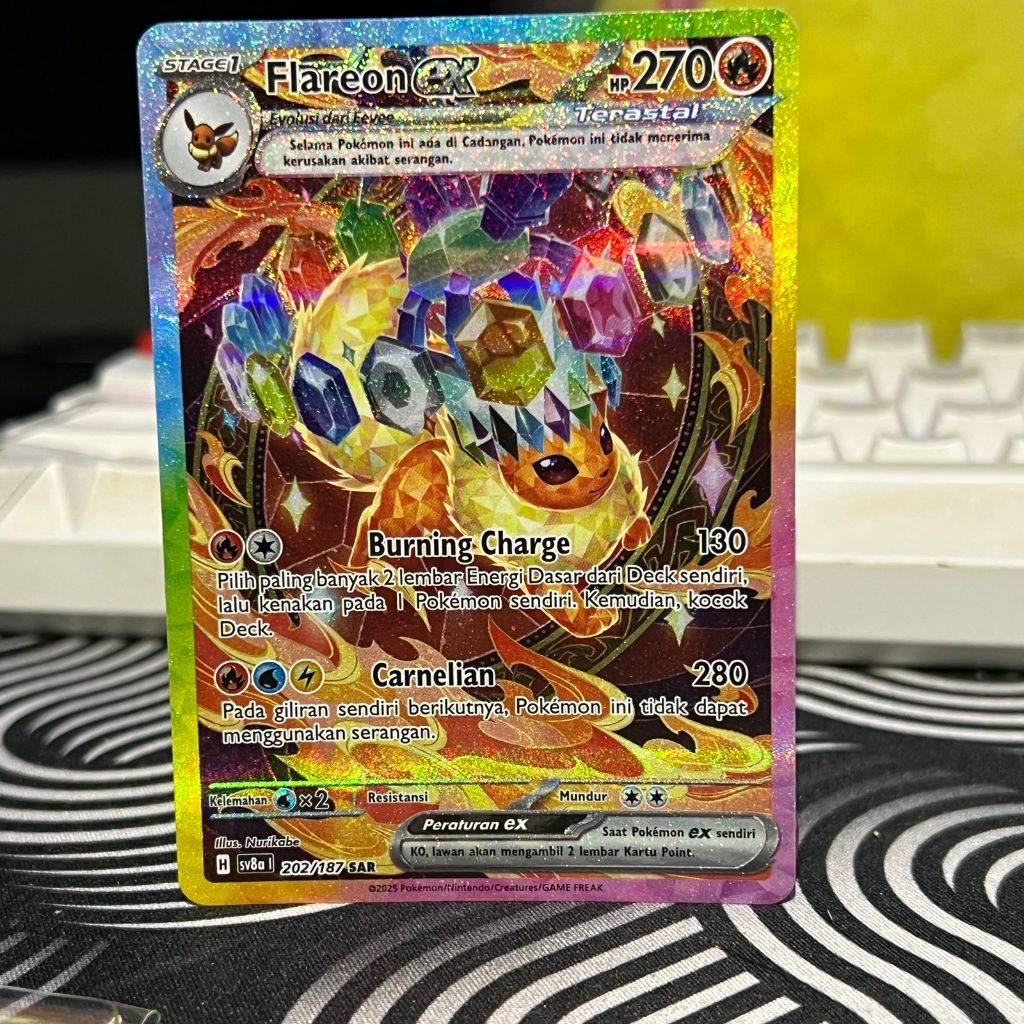 Flareon EX SAR Terastal Festival #202/187 | Indonesia