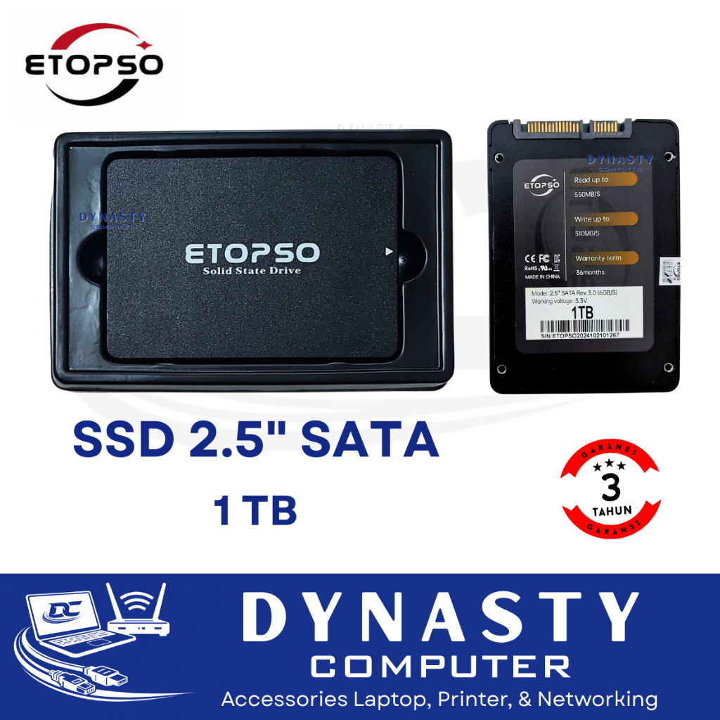 SSD SATA 1 TB | ETOPSO SSD 2.5" SATA III 1TB | Solid State Drive SSD SATA 2.5 inch