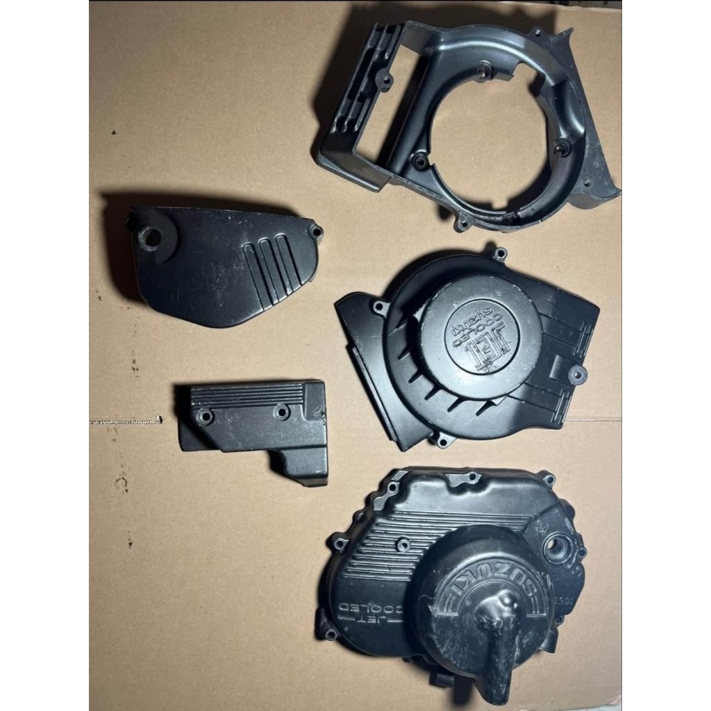 cover mesin set suzuki satria 2 tak lumba original copotan motor