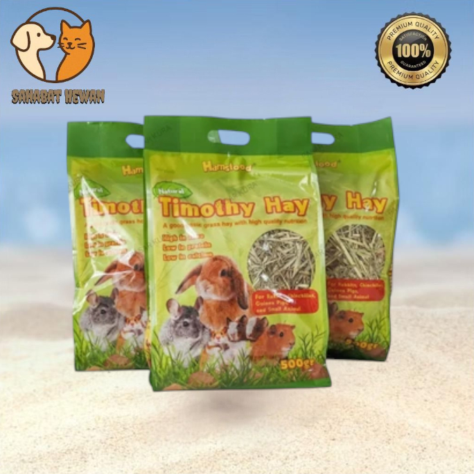 Rumput kelinci Timothy hay 500gr Rumput Kering Makanan Kelinci Bagus Untuk Mencegah diare