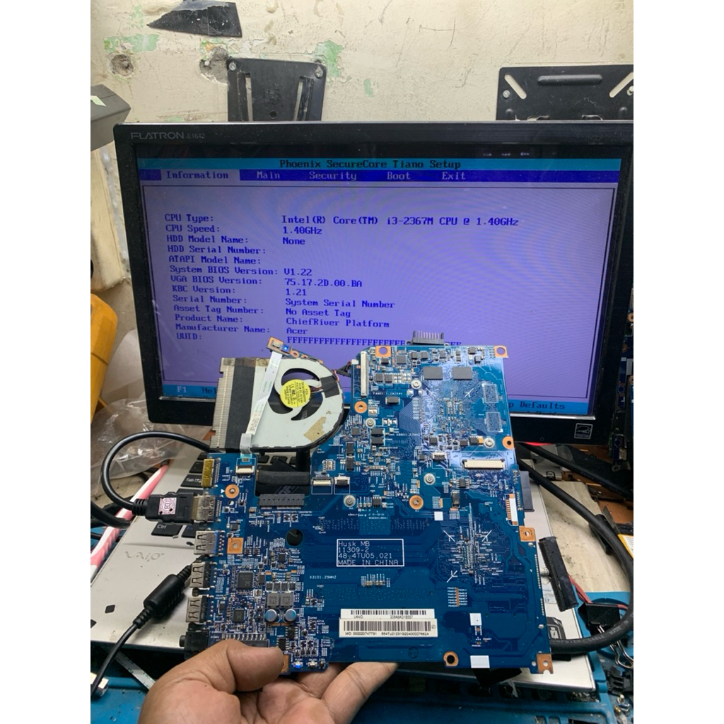 mainboard mobo acer V5-471 (ms2360) intel core i3 vga nvidia tested
