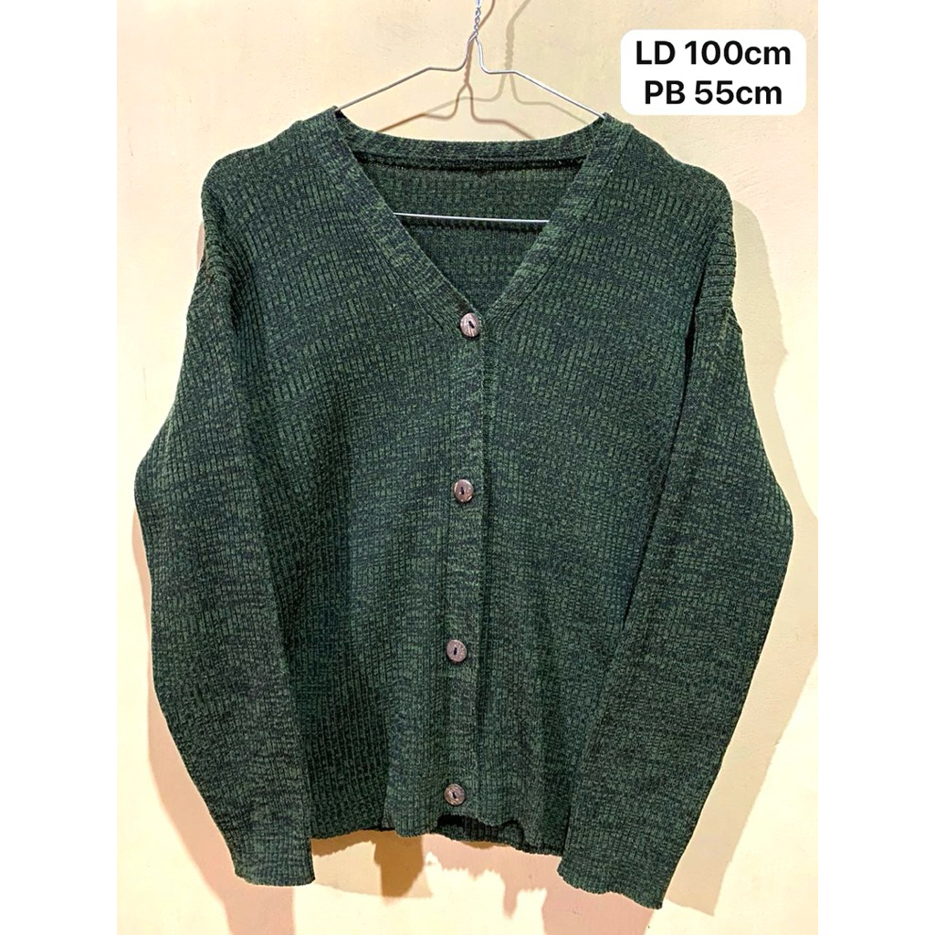 Preloved Cardigan Rajut Sweater / Outer Tanpa Lengan
