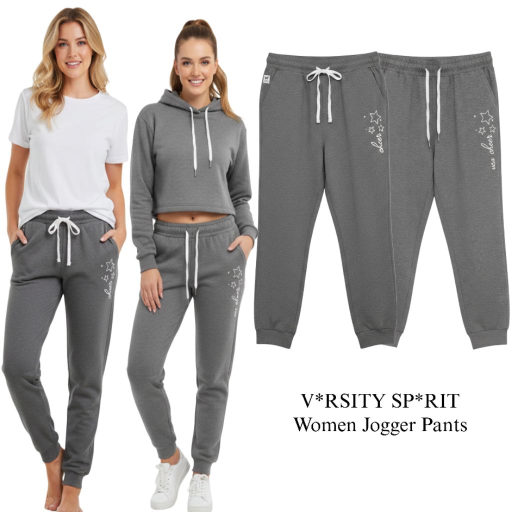 V*RSITI SP*RIT Women Grey Jogger Pants / Jogger wanita original branded / jogger wanita terbaru