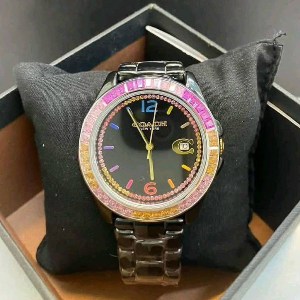 COACH CERAMIC WATCHES LADIES BLACK