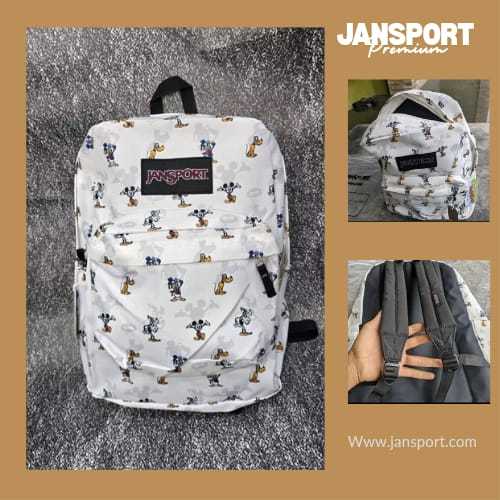 Tas Ransel Jansport Micky White Backpack Superbreak Tas Ransel Jansport Import Premium Full Jansport