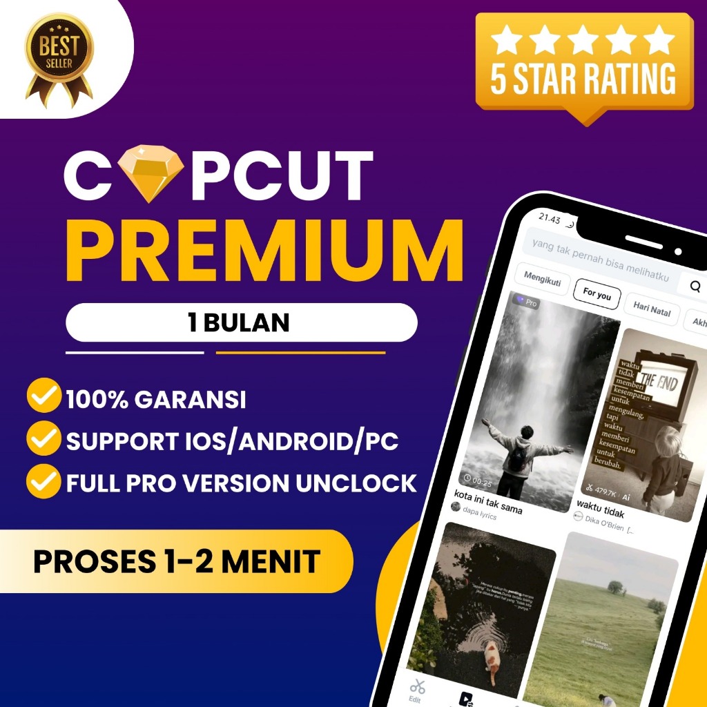 TERMURAH - 100000+ Template Capcut Premium