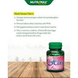 Nutrimax Hers Isi 30 Vitamin Herbal Pelancar Menstruasi Datang Bulan Tidak Teratur Lancar