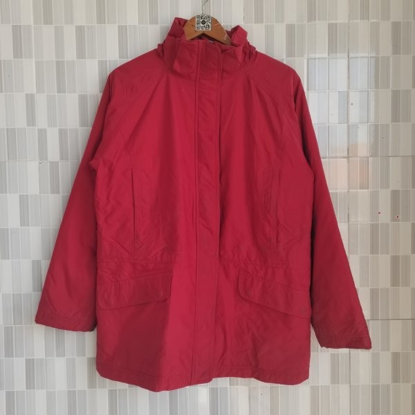 A638. PARKA LL.BEAN TEBAL WARNA MERAH SIZE XL PRELOVED