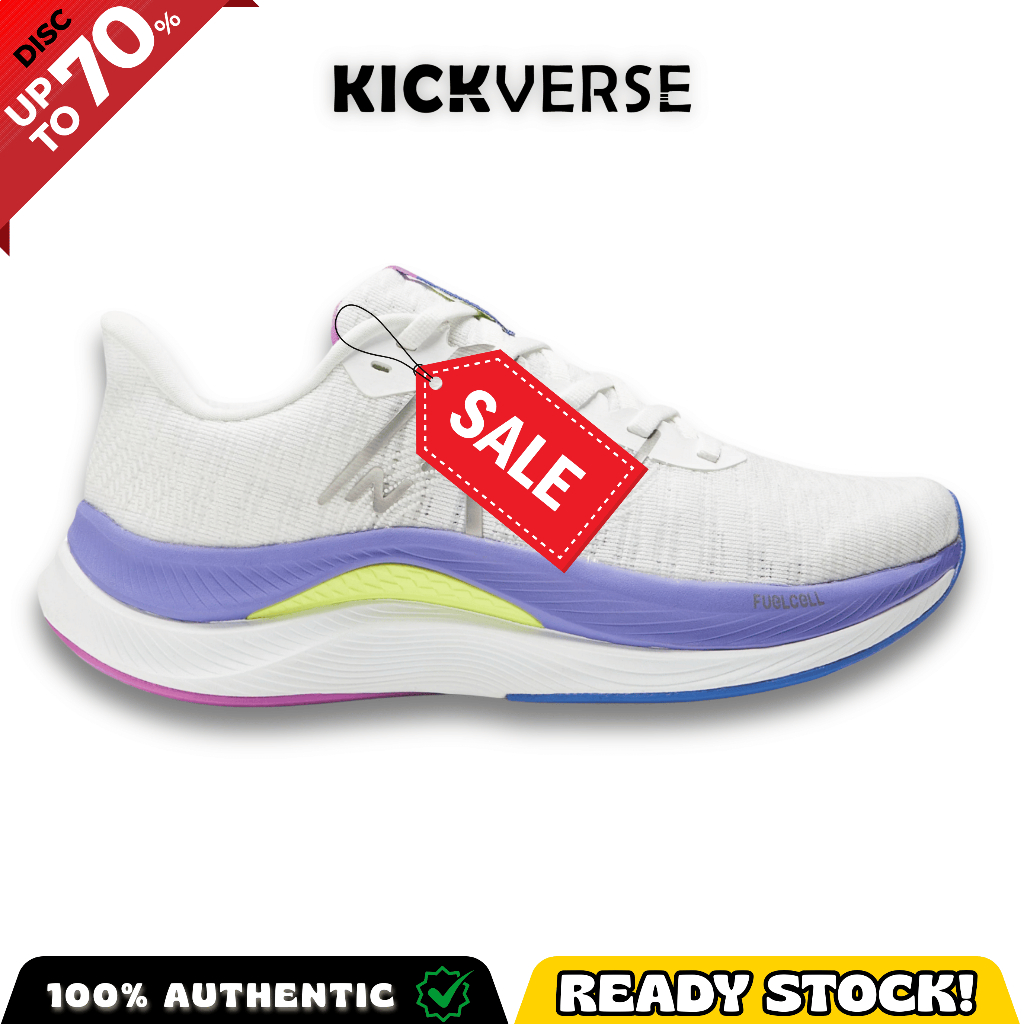 Sepatu Lari Wanita NB Fuelcell Propell V4 White Electric Indigo Original