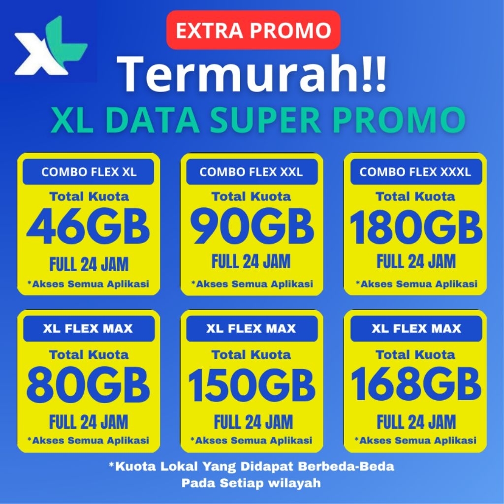 Paket Extra ComboFlex XL - FlexMax  - Proses Cepat - Promo Termurah