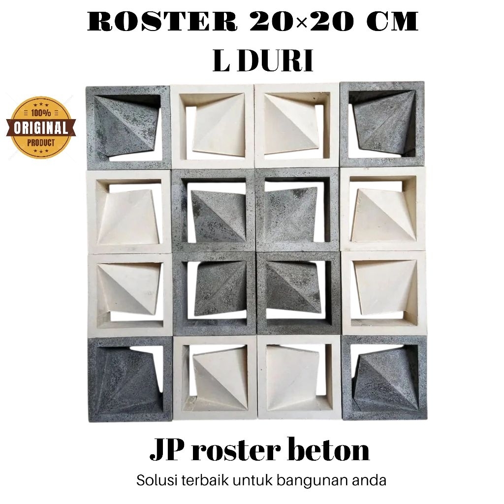 Loster beton minimalis | roster dua sisi | roster minimalis modern | roster dinding | roster lubang 