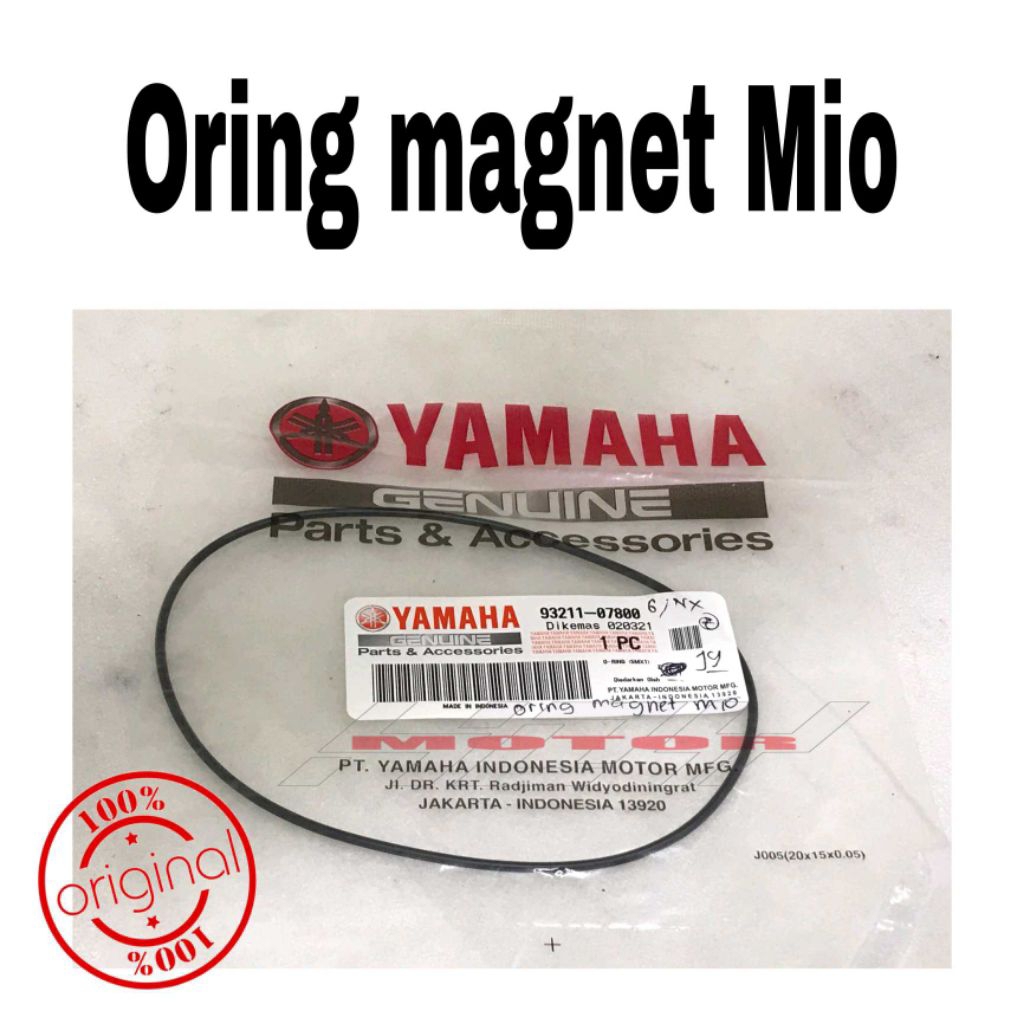 Yamaha Oring Tutup Magnet Mio 93211-07800 Original Parts & Accessories Toko HOY MOTOR Jakarta Barat