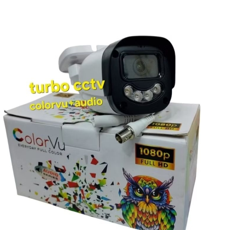 Kamera CCTV Analog Outdoor 5mp Audio, CCTV ColorVu Siang Dan Malam