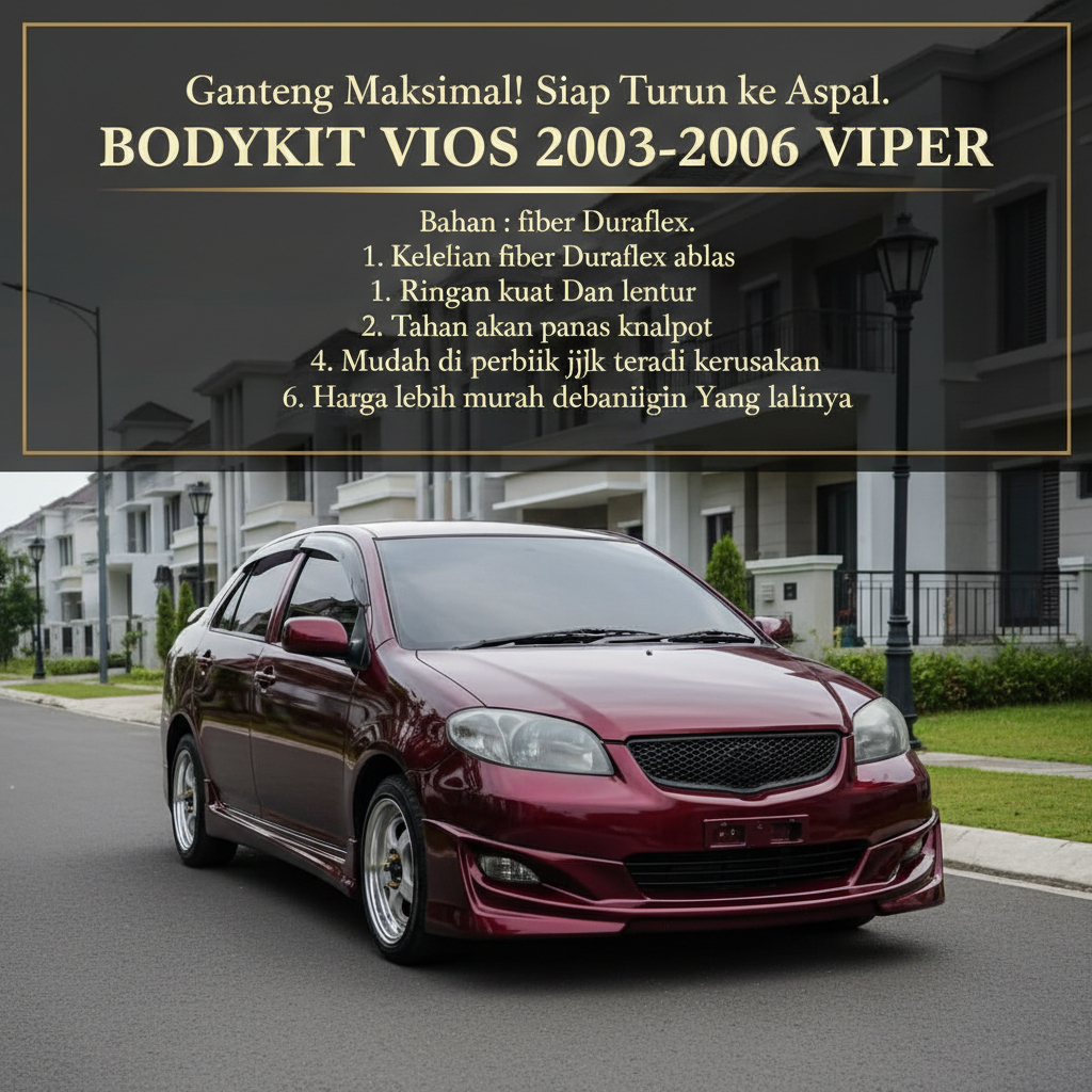 Bodykit Vios gen1 body kit Vios gen1 bodikit vios gen1 2003 2004 2005 2006