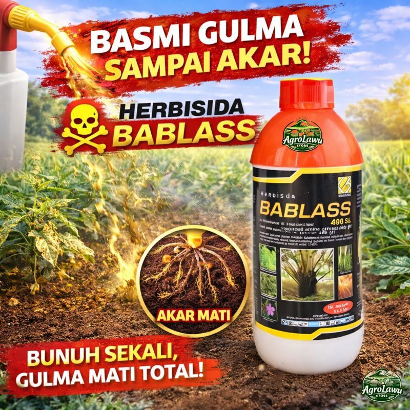 Herbisida BABLASS  490 SL - Pembasmi Rumput liar, Suket, Daun Lebar, Daun Sempit,Teki.