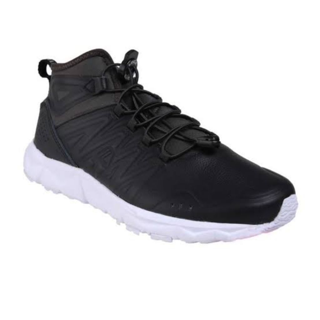 Sepatu League Kumo Mid Leather Hitam Running Shoes Cowo Cewe Unisex Olahraga Pria Wanita Original