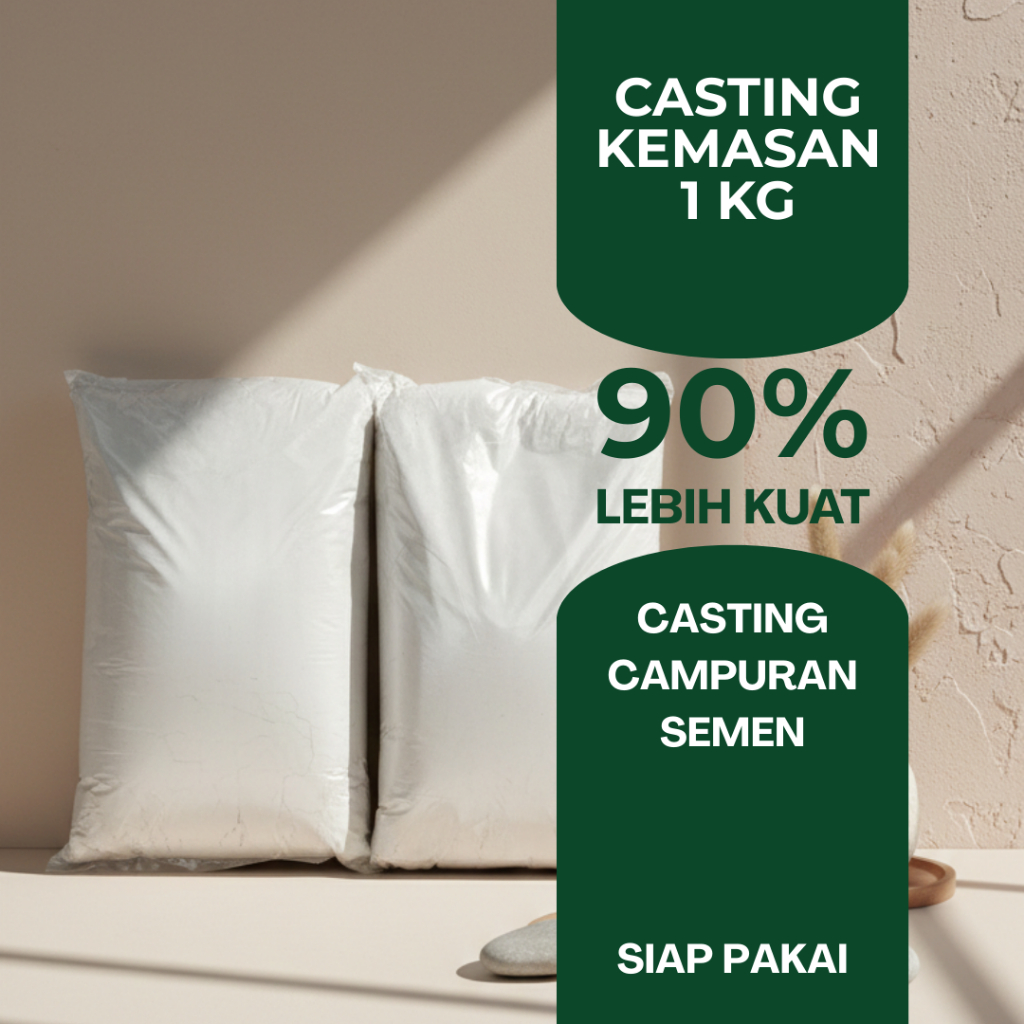 Bubuk Casting Gypsum Premium 1 Kg Kerajinan DIY pot gypsum handmade anak