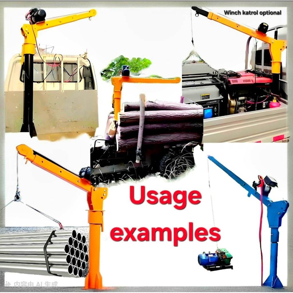 Mini truck crane 500kg hoist