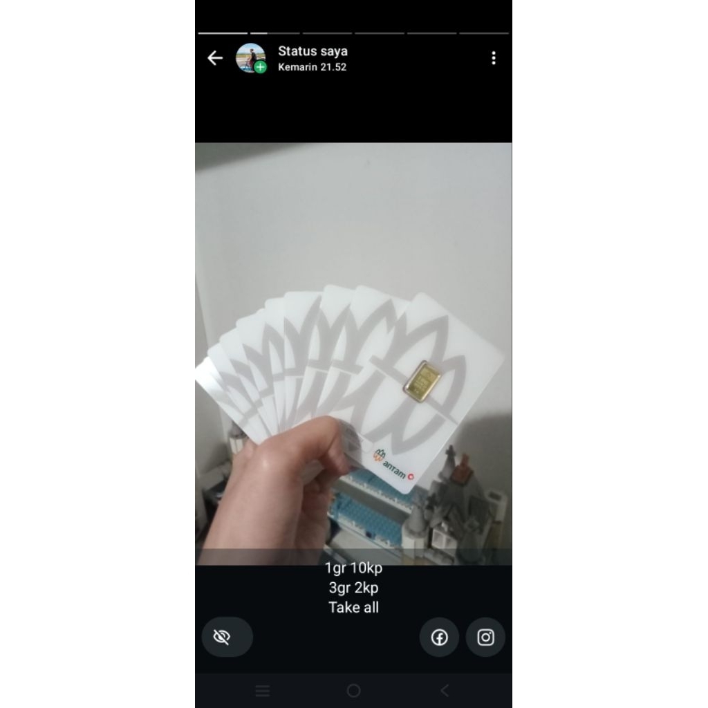 Logam Mulia Emas Antam 1 Gram 999.9 Murni, Kualitas Tinggi