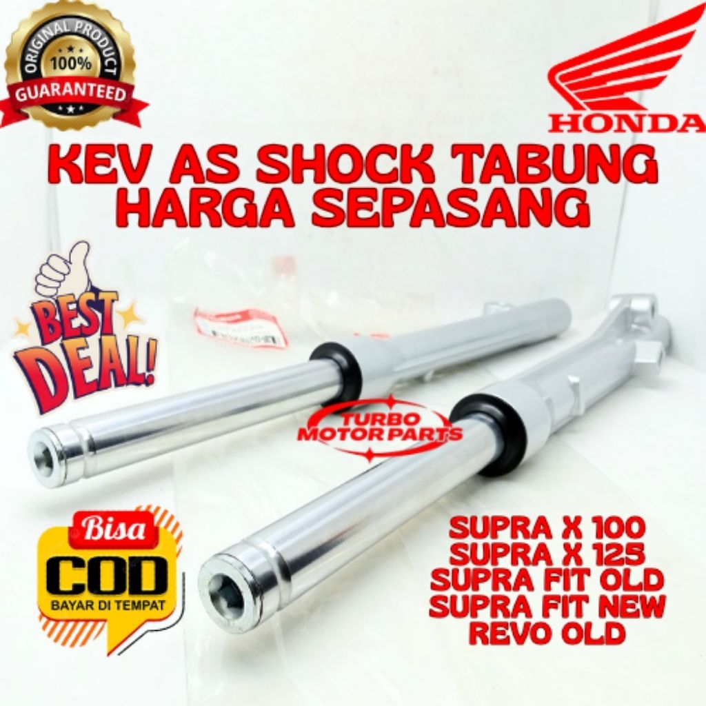 AS SHOCK TABUNG SEPASANG  ORIGINAL HONDA KODE KEV, AS SHOCK TABUNG SUPRA X 100, AS SHOCK TABUNG SUPR