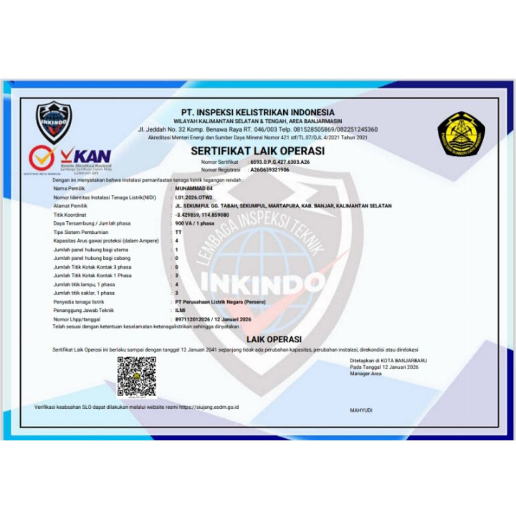 SLO DAN NIDI LISTRIK PLN