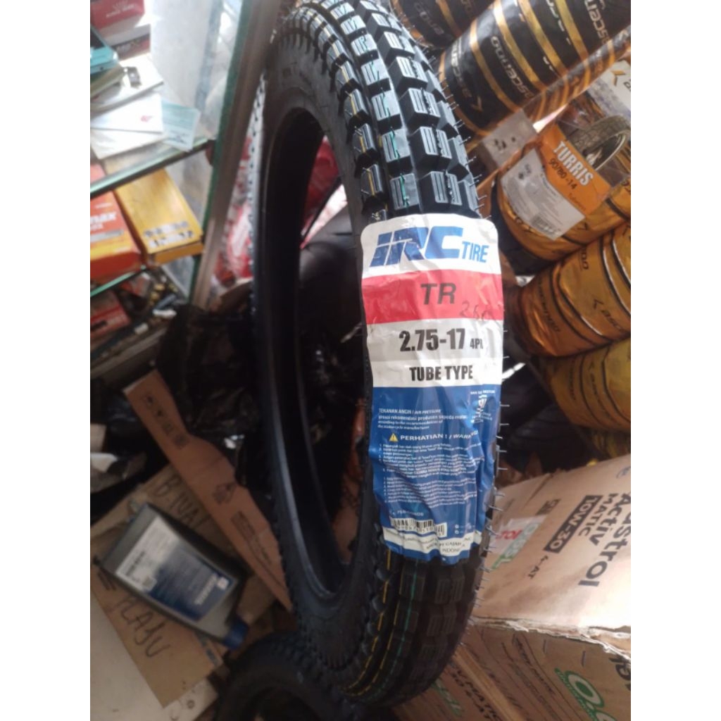 ban luar motor bebek sport irc 275-17 trail ring 17 non tubles