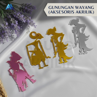 HIASAN WAYANG ARJUNA RAMA GOLD SILVER ROSEGOLD AKSESORIS MAHAR