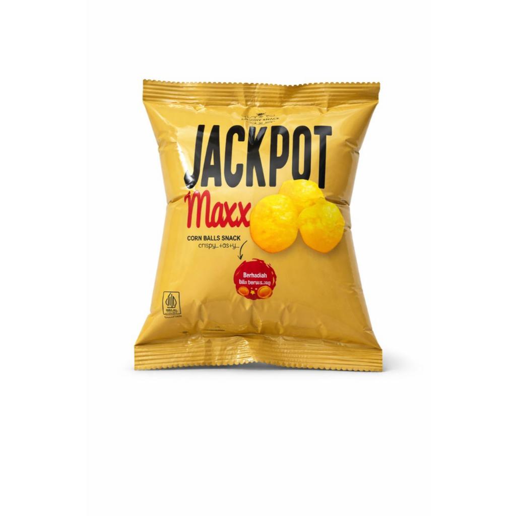 Ciki Berhadiah Uang  Ciki Jackpot Maxx  Corn Ball Jackpot Snack Berhadiah 1 renceng @10 bungkus