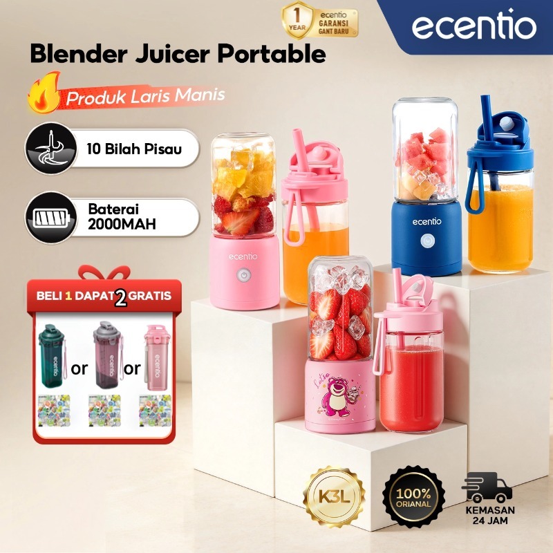 [Direkomendasikan oleh Selebgram] [BEST SELLER]Ecentio x Disney Portable Blender with 10 Blades 60W 
