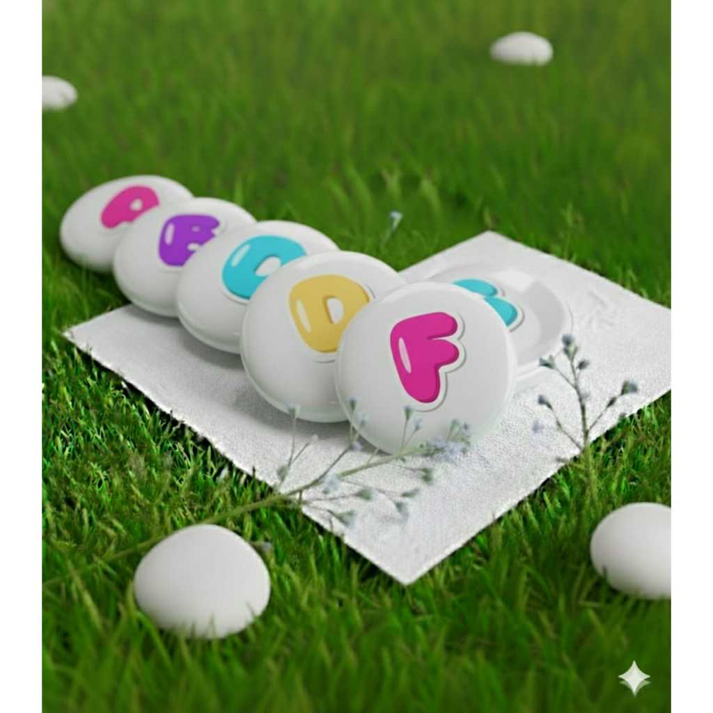 Annasya Collection Pin Bros Press Pin cat Huruf  44mm / bros tas ransel brooche alphabet bros huruf 