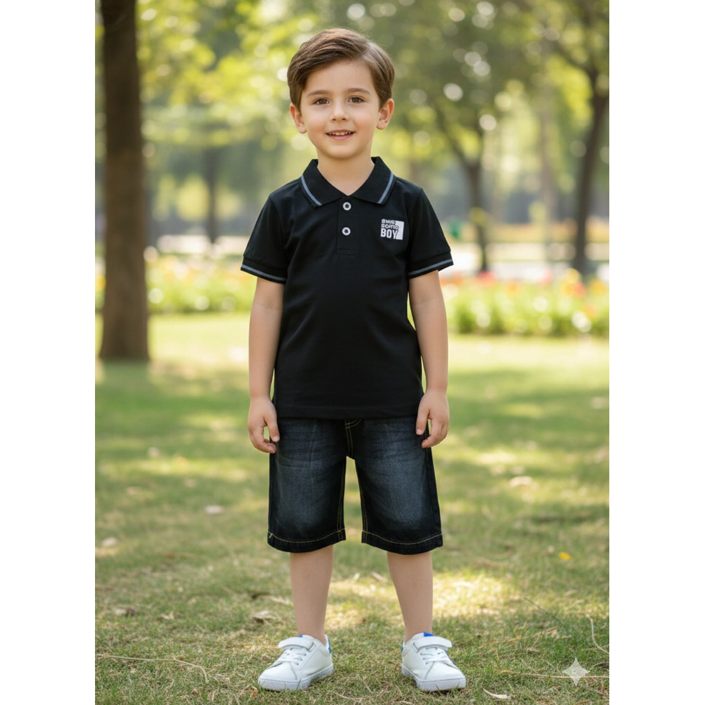 oneset jeans Wibos anak laki-laki ukuran 3-8th