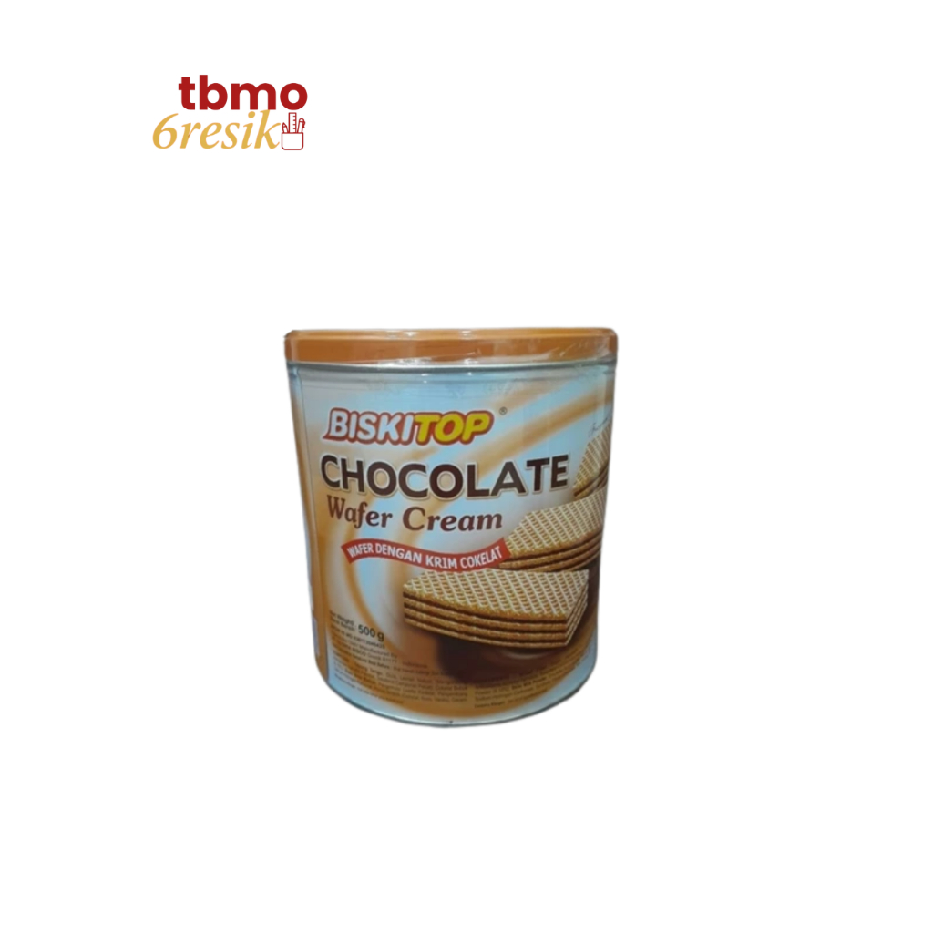 TBMO BISKITOP KALENG WAFER CHOCOLATE 500GR