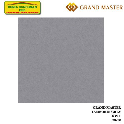 GRAND MASTER TAMBORIN GREY KW1 Keramik Lantai 30x30 / Keramik Matte 30x30 / Keramik Teras 30 x 30 / 