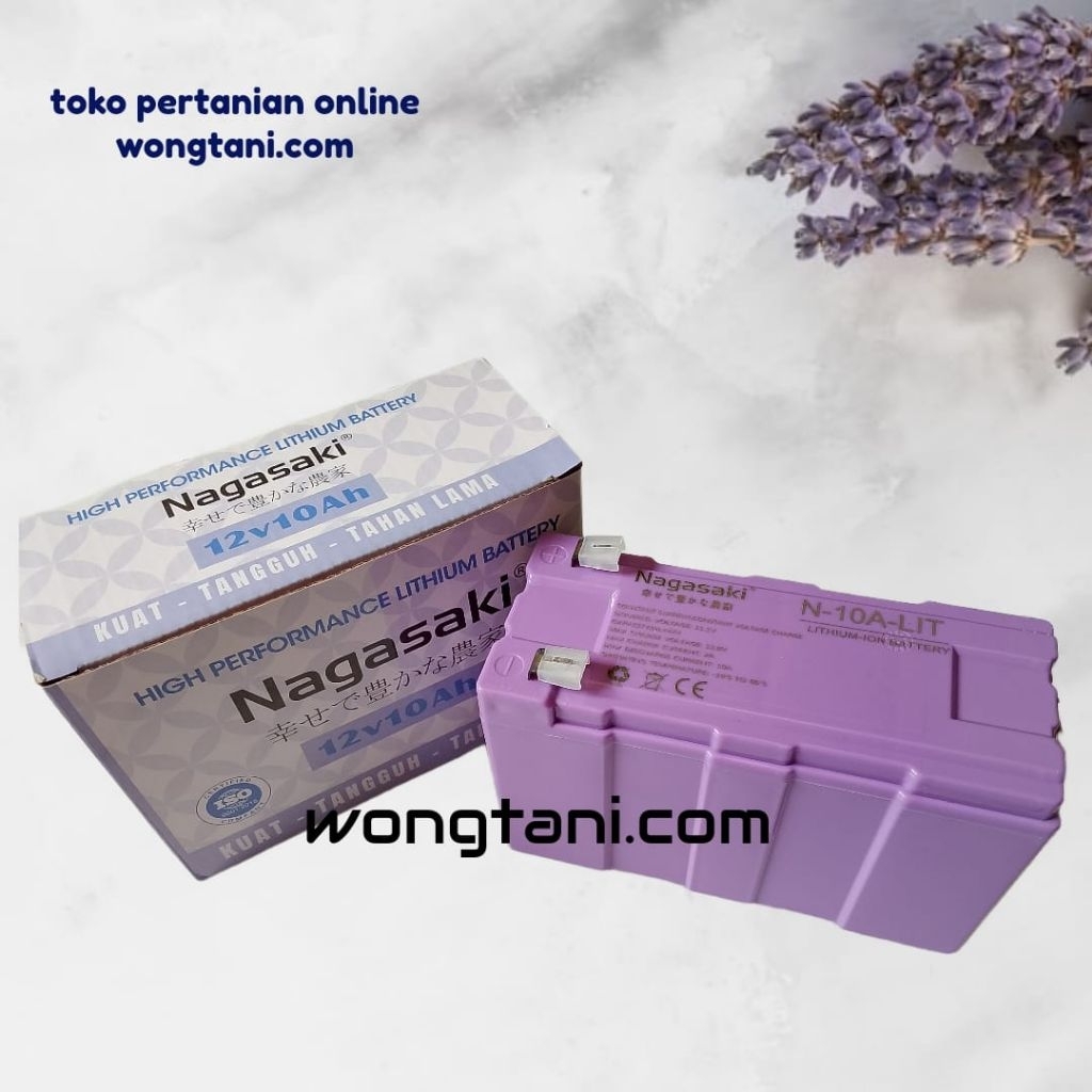 aki nagasaki litium ungu 12v 10ah aki tangki cas merk nagasaki lithium