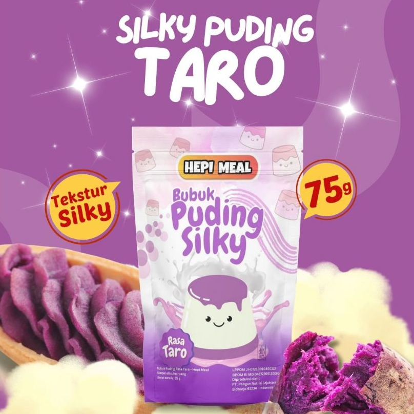 Hepi Meal Silky Pudding 75gr - Puding Bayi dengan Susu Full Cream, Rendah Gula, Tinggi Serat