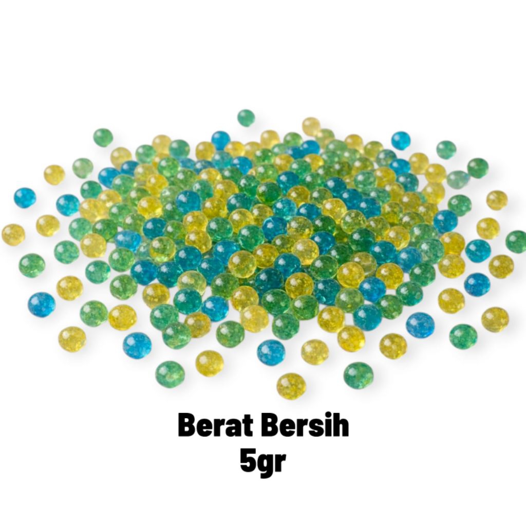 Butiran Kristal Dekorasi Serbaguna Warna Mix Klik Ball Flavour 5 Gram Siap Pakai