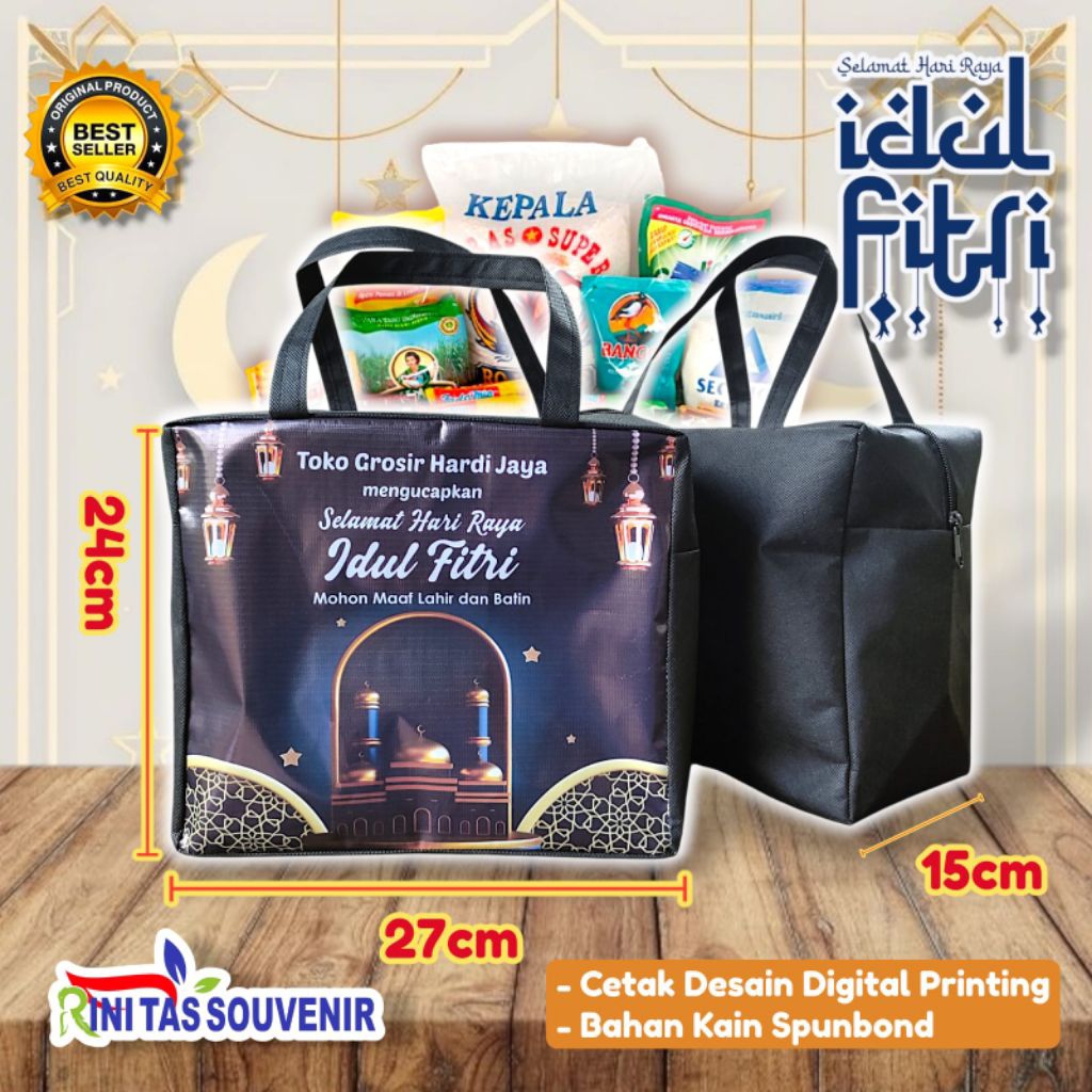 Tas Resleting Lebaran Idul Fitri Tas Parcel Labaran Goodie Bag Hari Raya Idul Fitri