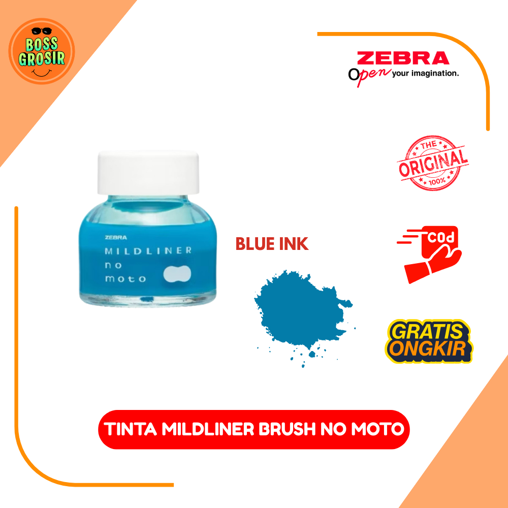 Boss Grosir - Zebra MILDLINER BRUSH NO MOTO 1PC - Tinta Mildliner & Mildliner Brush