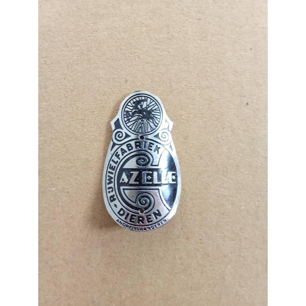 Emblem Plat Merk Sepeda Onthel Gazelle mini