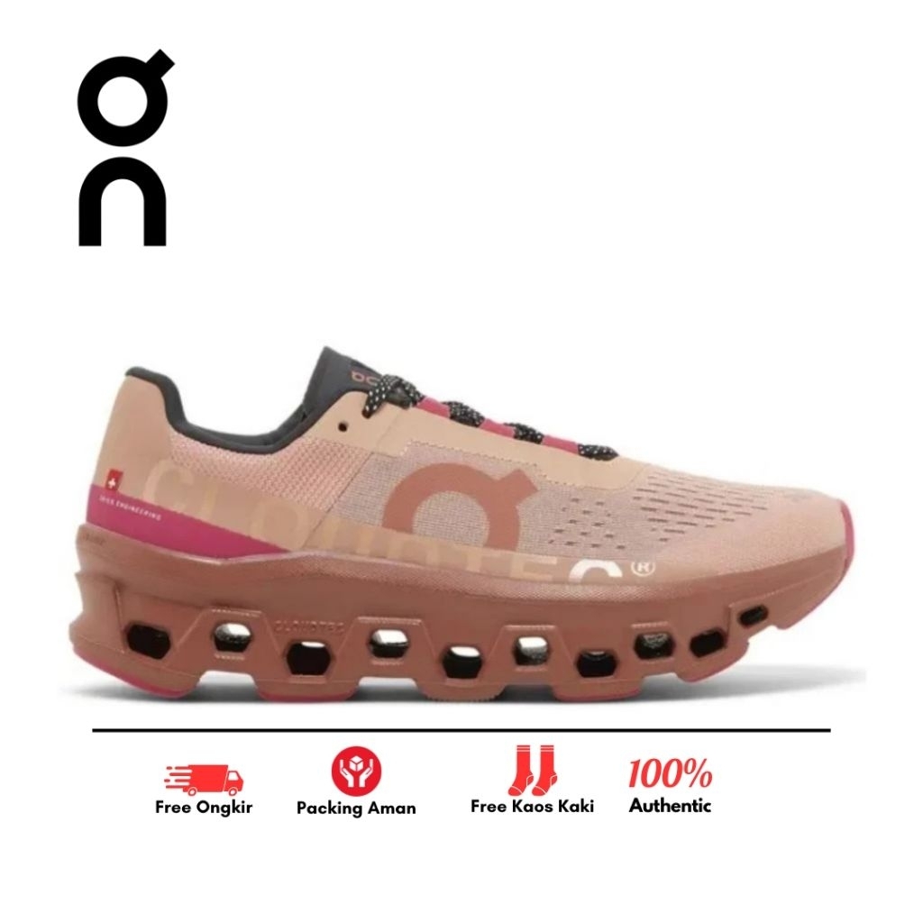 On Running Cloud Monster Rose Cork