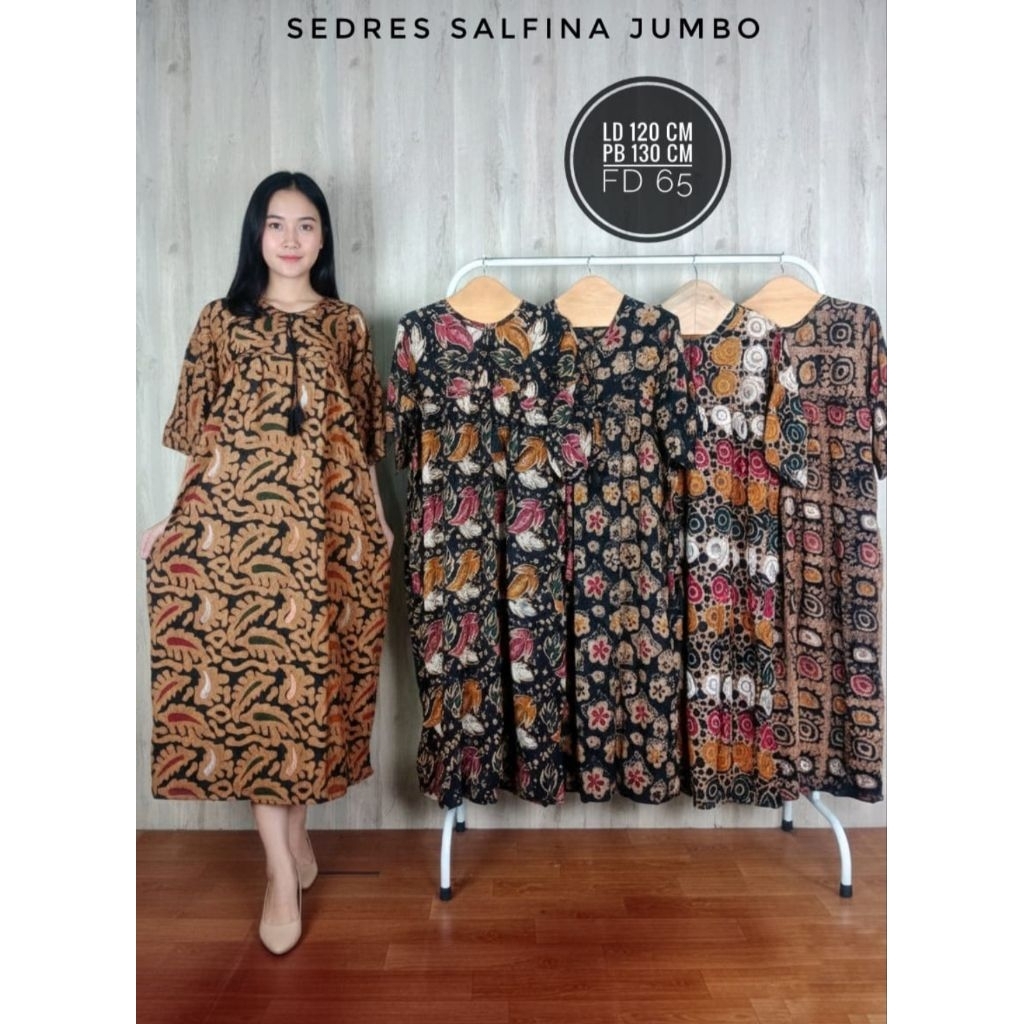 Sekdres Salfina Jumbo By Marwa Busui Bahan Rayon Halus Terbaru Terlaris Asli Pekalongan