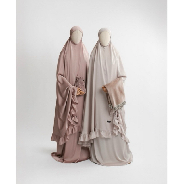 Yumna Prayer Set by Zaysaku - Mukena Syar’i Jumbo Premium Menutup Dagu