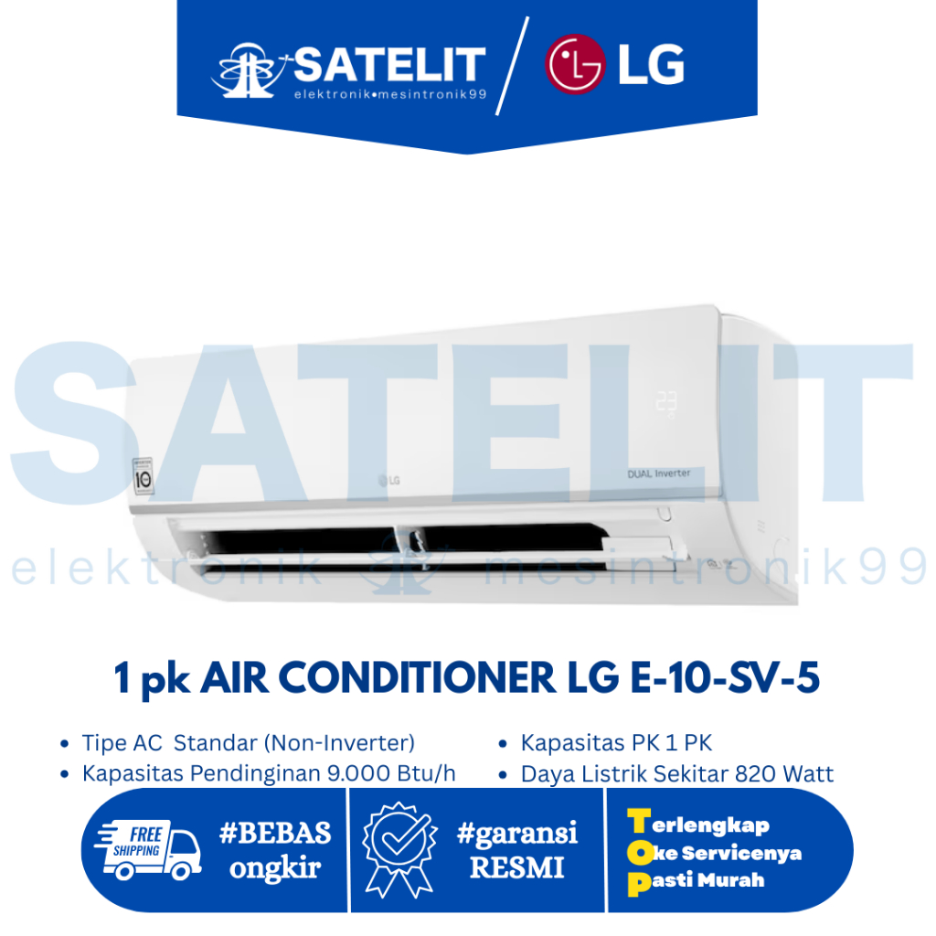 AC / AIR CONDITIONER / PENDINGIN RUANGAN LG E10SV5 (UNIT ONLY) / PROMO