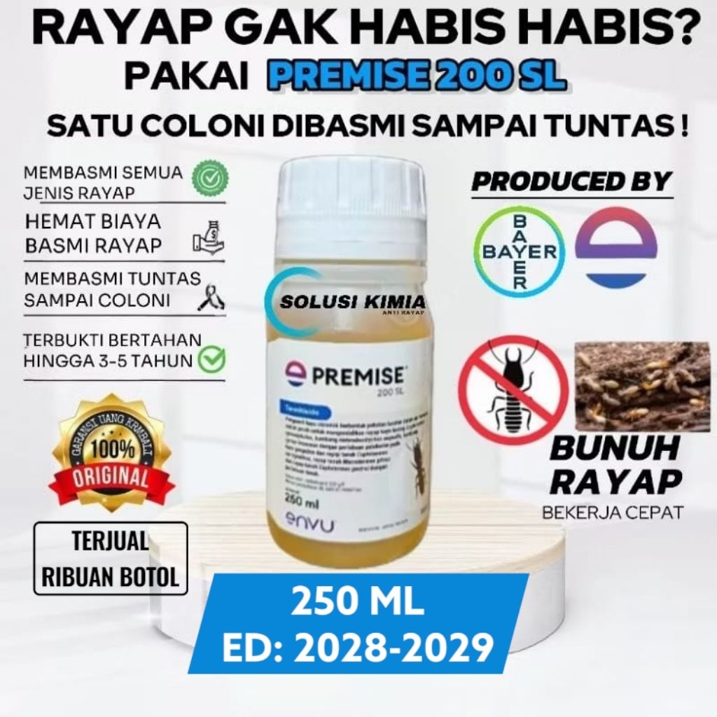 Obat Rayap Premise 200 SL Racun Anti Rayap Bayer - Obat Basmi Rayap Super Ampuh 250ML