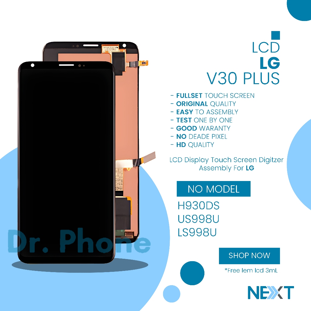 Best Seller  LCD LG V30 Plus Fullset Touchscreen - High Version Original Parts