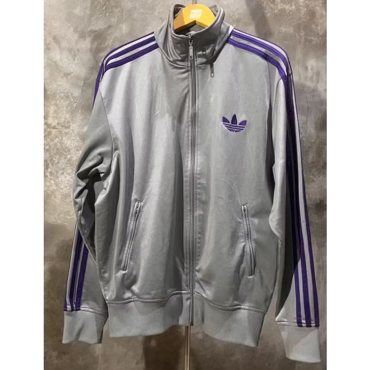 Tracktop Adidas firebird grey list ungu