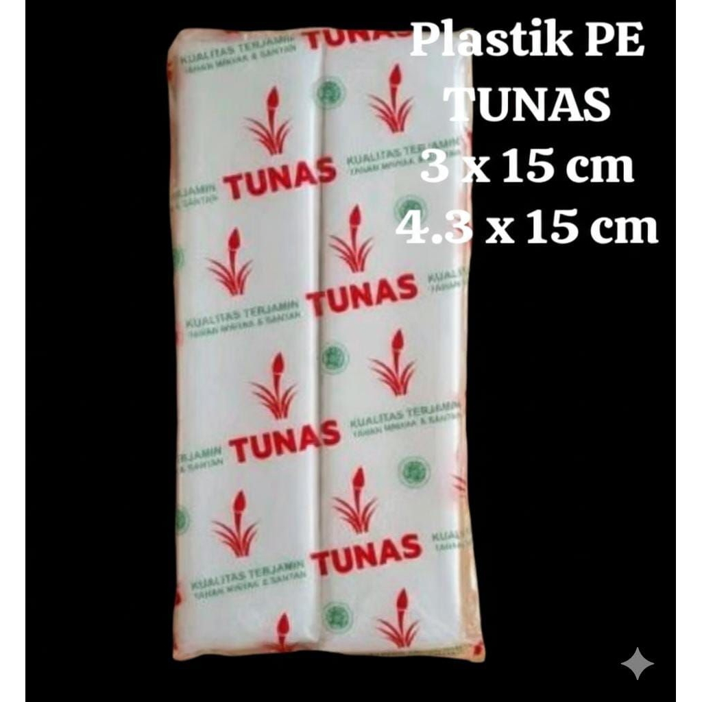Plastik Es Lilin PE 4,3x15 / 4,3x20 Transparan - Tahan Bocor, Cocok untuk Es Lilin dan Sambal, 100 G