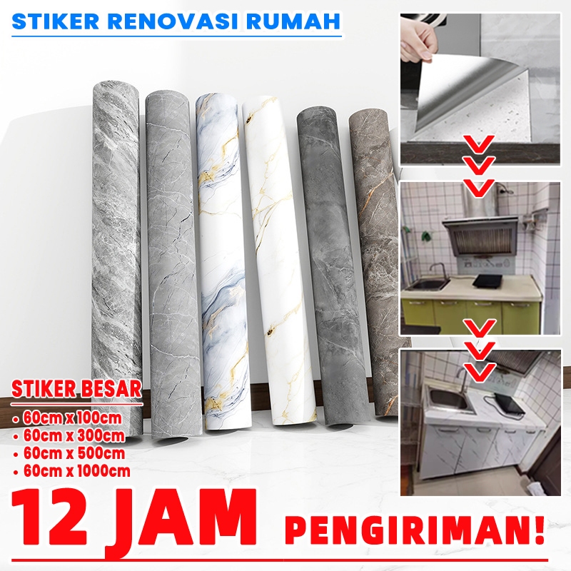 [Lem otomatis yang kuat] stiker dinding dapur anti minyak wallpaper meja dapur wallpaper stiker dapu