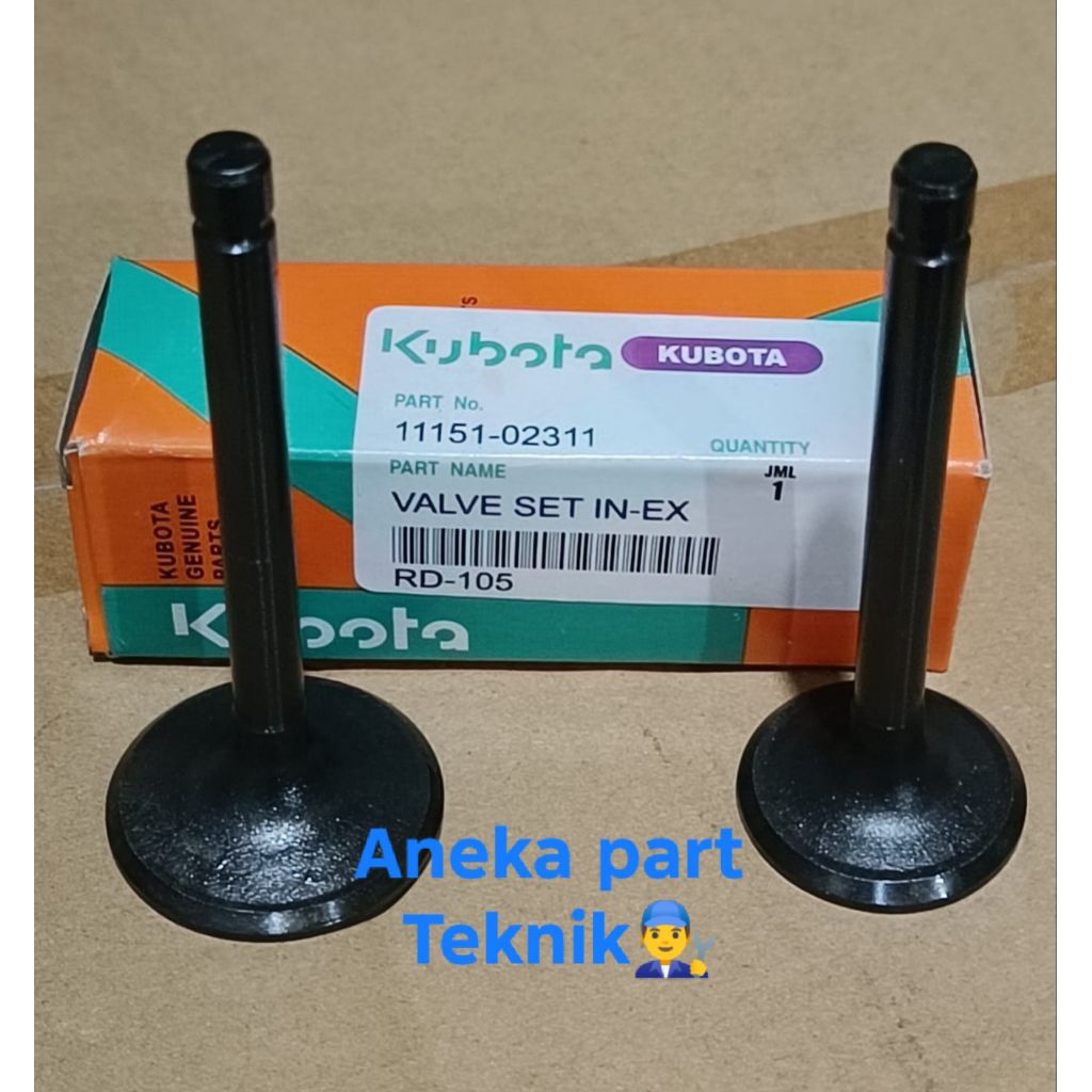 Klep Valve In Ex RD105 Kubota Deisel RD105