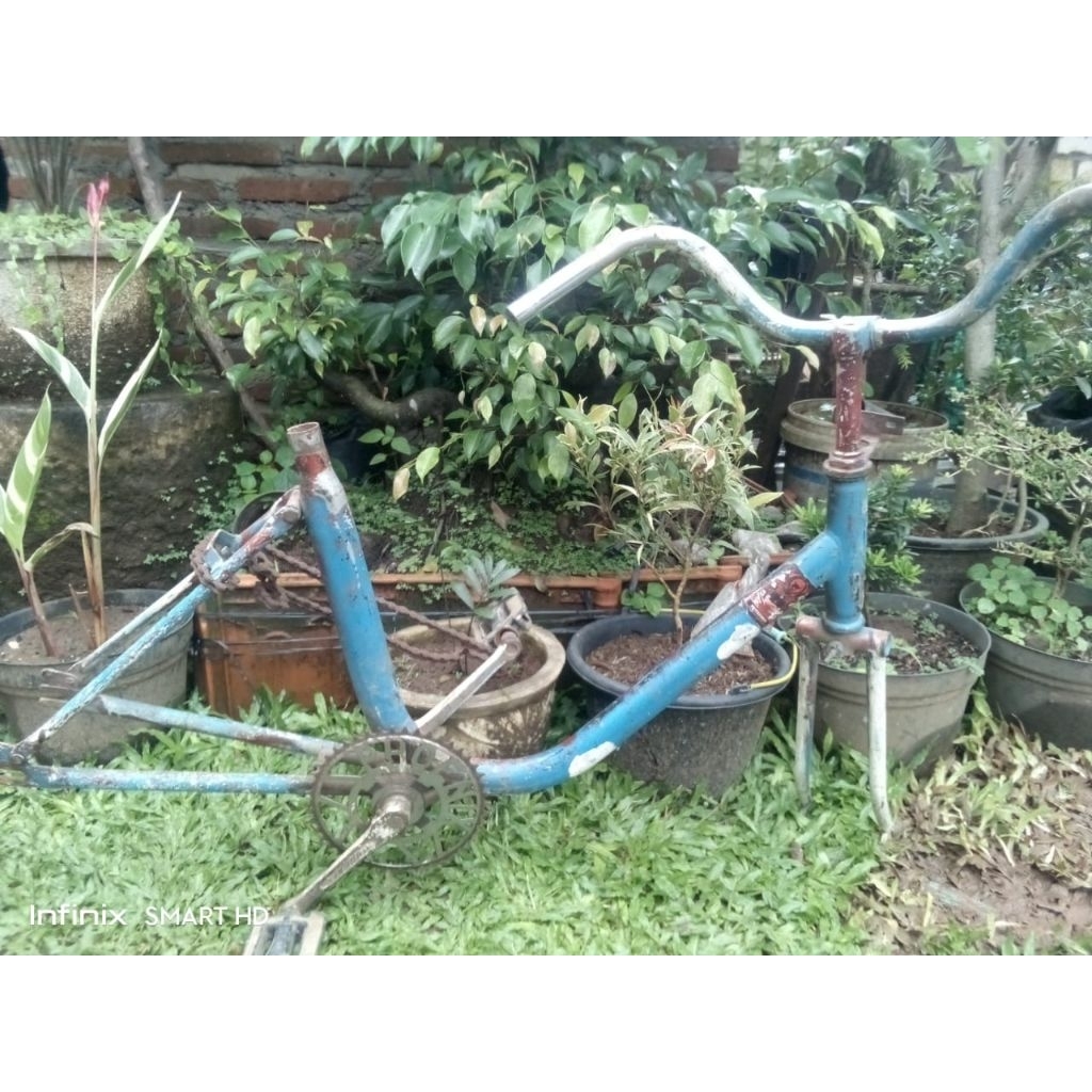 FRAME SET SEPEDA MINI, FRAME SEPEDA BAHAN MINION,FRAME SEPEDA 20INCH